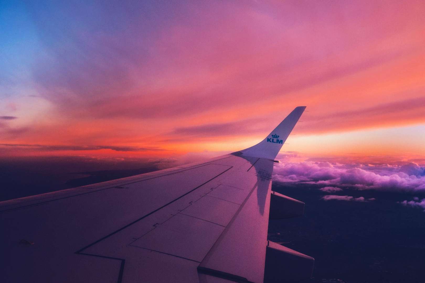 Aeroplane Wing During a Flight