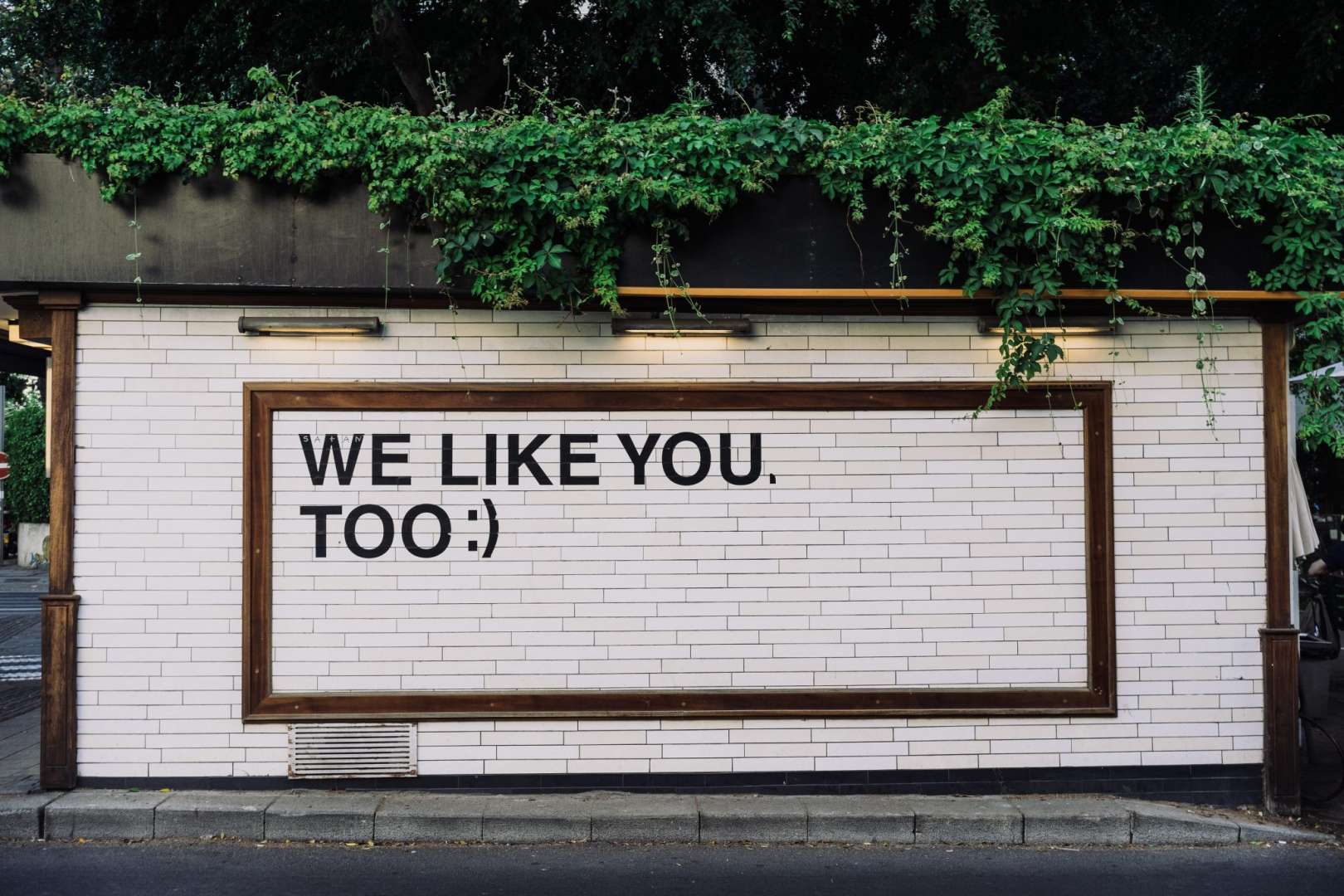 Review Response Painted On a Wall