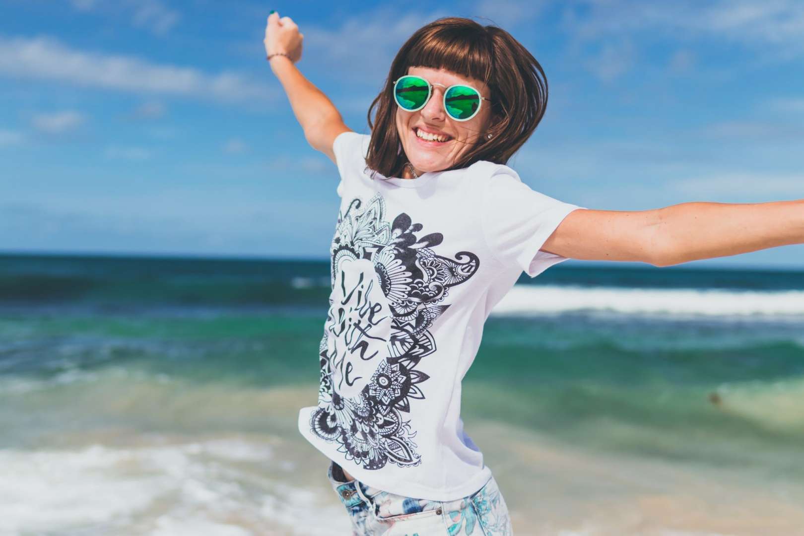 Woman Enjoying Her Holiday