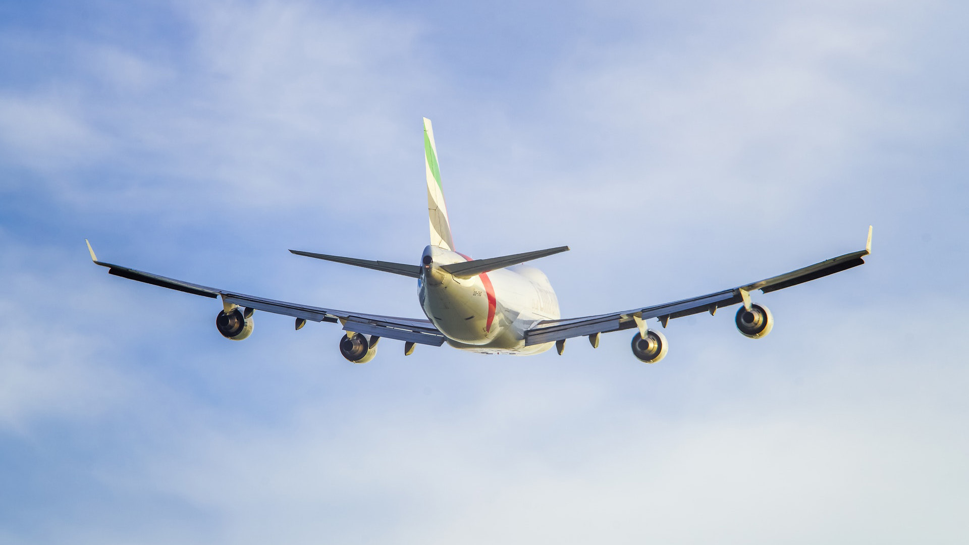 Plane flying