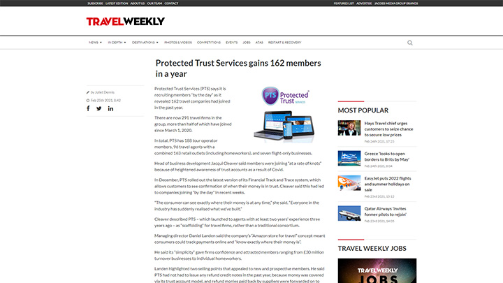 Protected Trust Services Gains 162 Members In a Year