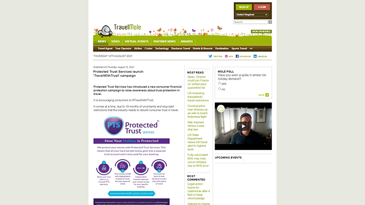 Protected Trust Services Launch Travel With Trust Campaign